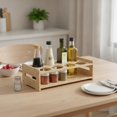 thumbnail image 2 of Foldable Adjustable Kitchen Counter Condiment Rack for Sauces and Spices, 2 of 7