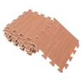 thumbnail image 4 of IFANLANDOR 12PCS Brown Interlocking Floor Mats Non Slip for Yoga Sessions, 4 of 8