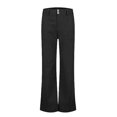 thumbnail image 5 of Women's Mid Waist Straight Leg Pants, Corduroy Wide Leg Trousers, Casual Yoga Pants, Breathable Everyday Pants, Lightweight Lounge Pants, Fashion Pants Black L, 5 of 5