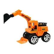 Guvpev Children's Simulation Car Toy Inertial Engineering Vehicle Excavator Model Toys - Orange
