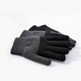 thumbnail image 2 of Moocorvic Men Winter Warm Gloves, Knitted Thermal Anti-Slip Touchscreen Glove for Cold Weather, 2 of 5