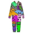 thumbnail image 3 of Garten of Banban Men's Hooded Jumpsuit - Zip Up One Piece Pajamas Soft Cozy Winter Warm Plush Loungewear, 3 of 8