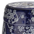 thumbnail image 3 of Safavieh Midnight Indoor/Outdoor Garden Patio Stool, Dark Blue, 3 of 5