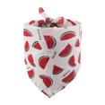 thumbnail image 1 of Methold Bufanda de baba triangular con estampado de frutas, algodón suave, bonita toalla ajustable colorida para mascotas, decoración de regalo para Ropa para mascotas Sandía Methold PT003848-01, 1 of 6