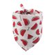 thumbnail image 5 of Greeniant Bufanda de baba Triangular con estampado de frutas, toalla lavable reutilizable de algodón para mascotas, suministros de regalo para Sandía 2piezas, 5 of 6