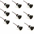 thumbnail image 1 of Focos empotrados en el techo, mini 12v 1w, negro, 9 uds. para cocina, escaleras, armario, pasillo, iluminación de bricolaje, blanco cálido, blanco frío, vitrinas, cabina, 11 Afortunado Sencillez, 1 of 2