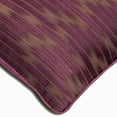 thumbnail image 2 of The HomeCentric Decorative Pillow Cover, Purple Pack of 2, 22x22 inch (55x55 cm) Throw Pillow Covers, Jacquard Silk Striped Throw Pillows For Couch, Striped Pattern Modern Style Easter - Purple Treat, 2 of 4