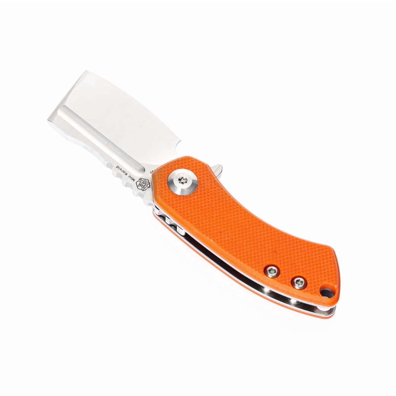 Kansept Mini Korvid Folding Pocket Knife 1.45'' 154CM Blade,Orange G10 Handle,T3030A6