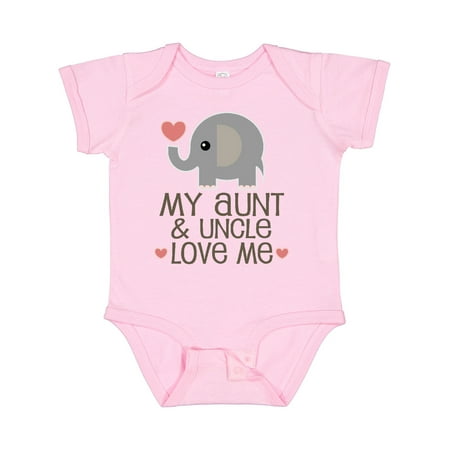 

Inktastic Aunt and Uncle Love Me Nephew Gift Baby Boy or Baby Girl Bodysuit