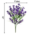 thumbnail image 3 of Mainstays 19 inch Indoor Artificial Polyester Wildflower Bush in Purple Color, 3 of 9