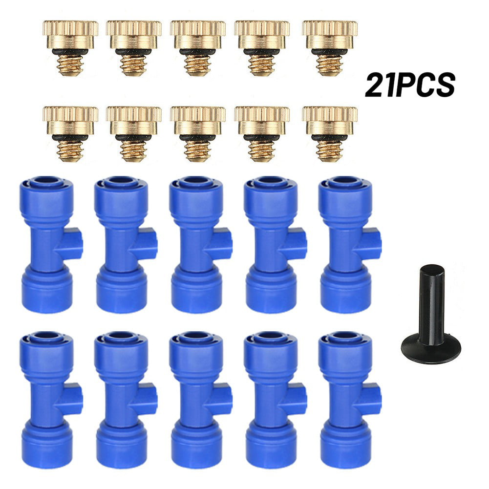 Irrigation Misting Nozzles Kit Patio Cooling System Accessories Set Hose Spray