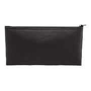 Leatherette Zippered Wallet, Leather-Like Vinyl, 11w x 6h, Black -MMF2340416W04