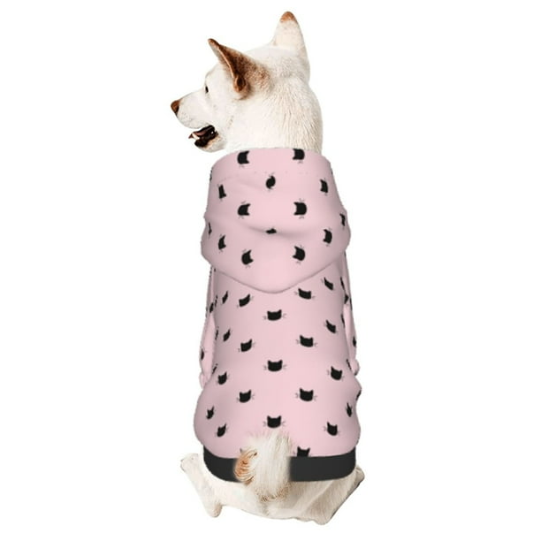 Balery Cute Cat Sudadera con Capucha para Perros Pequeños – Ropa para Mascotas, Disfraz para Perros y Gatos, Ideal para Fiestas y Cosplay-Large