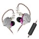 thumbnail image 1 of Audífonos deportivos ZSN Pro con micrófono - Diseño ergonómico para mayor comodidad, sonido HiFi con graves potentes, compatibles con dispositivos 3.5mm, cable de 1.2m en color morado. ¡Perfectos, 1 of 7