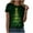 Green, variant on larppty Christmas Tshirts for Women 2025 Christmas Shirts Xmas Holiday Party Short Sleeve Pullover Tops (Red, XL)