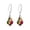 Red, variant on Fashion Imitation Crystal Baroque Maple Leaf Earrings, Sparkling Drop Earrings for Women