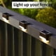 thumbnail image 5 of 8pcs Led Solar Motorized Fence Lights Wall Step Path Decking Outdoor Garden Durable Lamp Black, 5 of 5