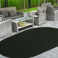 thumbnail image 2 of BNM Bohemian Indoor/ Outdoor Solid Rug, 8' x 10', Black, 2 of 5
