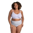 thumbnail image 3 of Fit for Me by Fruit of the Loom Women's Plus Size Cotton Stretch Brief Panties, Full Coverage, 6-Pack, Sizes 1X-5X, 3 of 9