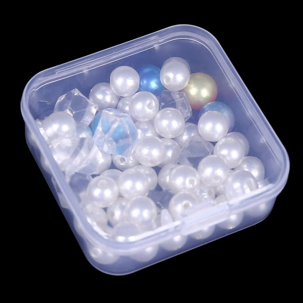 20Pcs Small Clear Plastic Containers with Lids Bead Organizers Small  Storage Box Case 