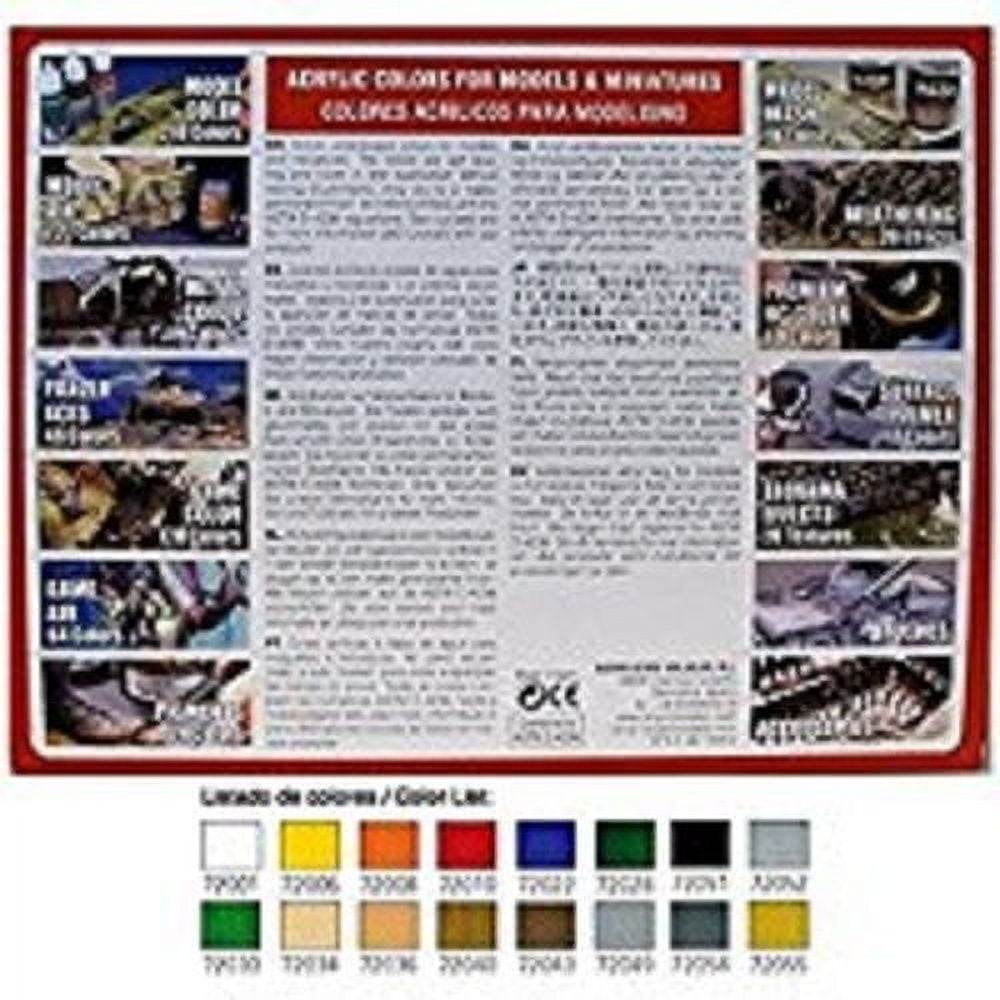 Vallejo Paints: Game Color Set - Introduction - 16 Paint Colors - 18ml (.60oz) Bottles, Starter Set for Fantasy & Wargame Figures, Miniatures & Hobby