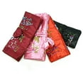 thumbnail image 4 of Wrapables® Silk Embroidered Jewelry Rolls - Royal Blue, 4 of 4