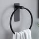 thumbnail image 1 of Toallero redondo autoadhesivo, accesorio de baño, color negro, 1 of 1