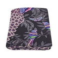 thumbnail image 2 of CADecor Leaves And Bright Birds Blanket Throw Super Soft Warm Bed or Couch Blanket 58x80 inches, 2 of 2