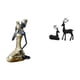 thumbnail image 1 of Estatua de resina de mujer tribal africana y , hecha a mano, pieza de arte coleccionable, decoración de mesa para estudio, sala de estar y, 1 of 8