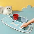 thumbnail image 5 of Pet Food Mat, Dog Feeding Mat for Food and Water Silicone Dog Dish Mats for Floors Waterproof Slip Dog Bowl Mat, 5 of 6