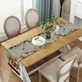 thumbnail image 4 of Christmas Table Runner, Red Cardinal Bird Snow Linen Table Runners, Rustic Xmas Truck Gnome Table Cloth Runner for Wedding Party Holiday Kitchen Dining Home Everyday Decor 13"X72", 4 of 5