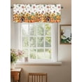 thumbnail image 2 of Pumpkin Flower Valances for Windows Fall Fallen Leaves Chalet Thanksgiving Rod Pocket Curtains Valance Short Window Treatment Drapes for Living Room, Bedroom Bathroom 56"&nbsp;W x 16" L, 2 of 5