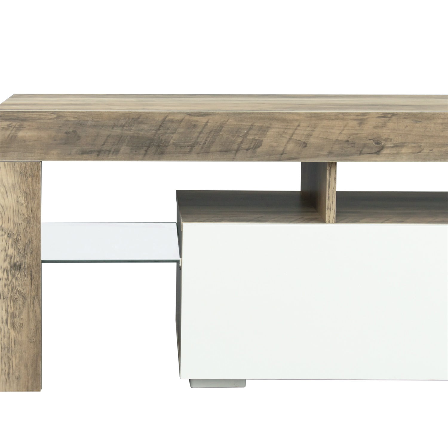 Kadyn Corner Tv Stand, Entertainment Center for Tvs with Storage, Tv Console with Rgb Lights for Living Room, White Kadyn Corner Tv Stand, Entertainment Center for Tvs with Storage, Tv Console with Rgb Lights for Living Room, White