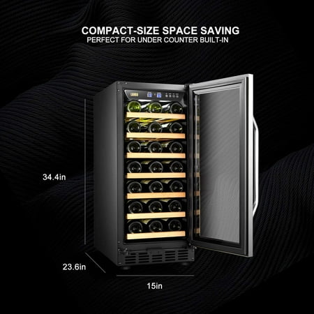 lanbo 33 bottle wine cooler