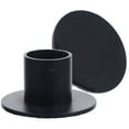 thumbnail image 4 of Sand Black Candlestick 4 Pcs Retro Holder for Desk Metal Stand Table Taper Conical Iron, 4 of 6