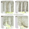 thumbnail image 7 of Curtainking Floral Botanic Blackout Kitchen Valance 50x18 inch Double Layer Farmhouse Window Valance for Kitchen Living Room Rod Pocket 1 Panel Sage on Beige, 7 of 7