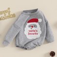 thumbnail image 3 of Okbabeha Baby Girl Boy Christmas Outfit Santa/Christmas Tree/Gingerbread/Bow Sweatshirt Romper Sweater  one-piece  Bubble Bodysuit, 3 of 8