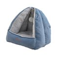 thumbnail image 3 of Cama para mascotas 2 en 1 Yuyangstore casa convertible para dormir gatos y perros peluche, 3 of 8