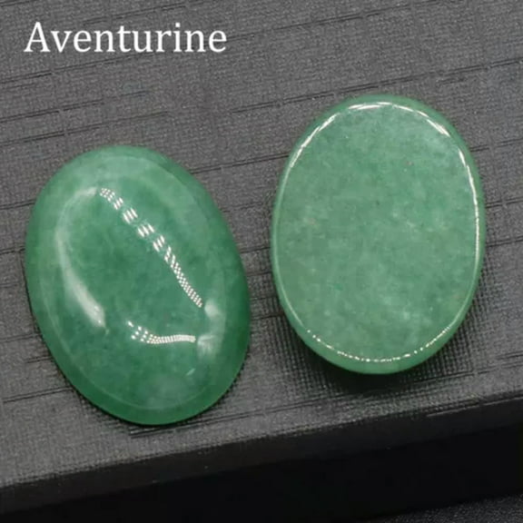 Natural Mixed Gemstone Oval Cabochon CAB Flatback Reiki Chakra Beads 18mm x 25mm