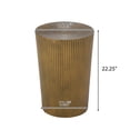 thumbnail image 3 of GDF Studio Pamsha Modern Metal Sunburst Side Tables, Set of 2, Brushed Antique Gold, 3 of 9