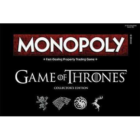 Anniversary Collectors Edition Monopoly - Monopoly: Game of Thrones Collector's Edition Board Game