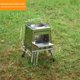 thumbnail image 3 of Estufa Camping Barbacoa Acero Inoxidable Portátil para Senderismo Viajes Plata, 3 of 6
