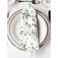 thumbnail image 2 of nqOlkjepod Sage Green Botanical Cloth Napkins Set of 8 Reusable Dinner Napkins, Eucalyptus Sprigs Watercolor Cocktail Napkin Washable Table Napkins for Wedding/Holiday Party/Baby Shower 20"x20", 2 of 8