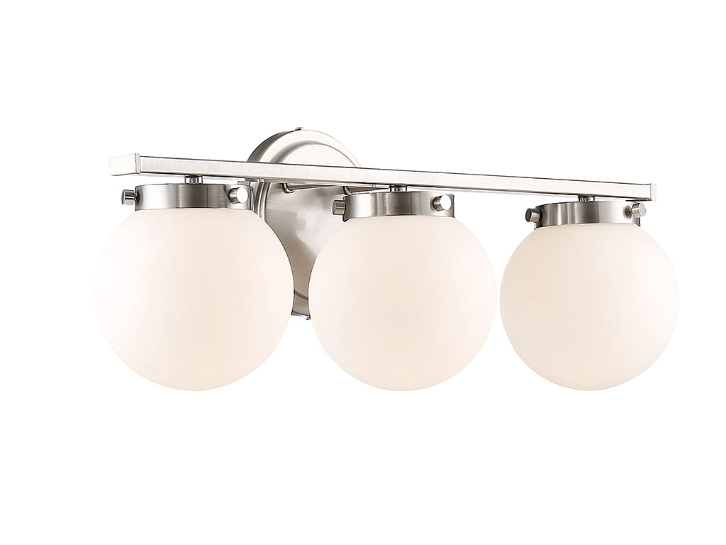 Trade Winds Antoinette 3-Light 24" Bathroom Vanity Light in Brushed Nickel