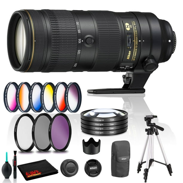 Nikon AFS NIKKOR 70200mm f/2.8E FL ED VR Lens with Filters (Intl