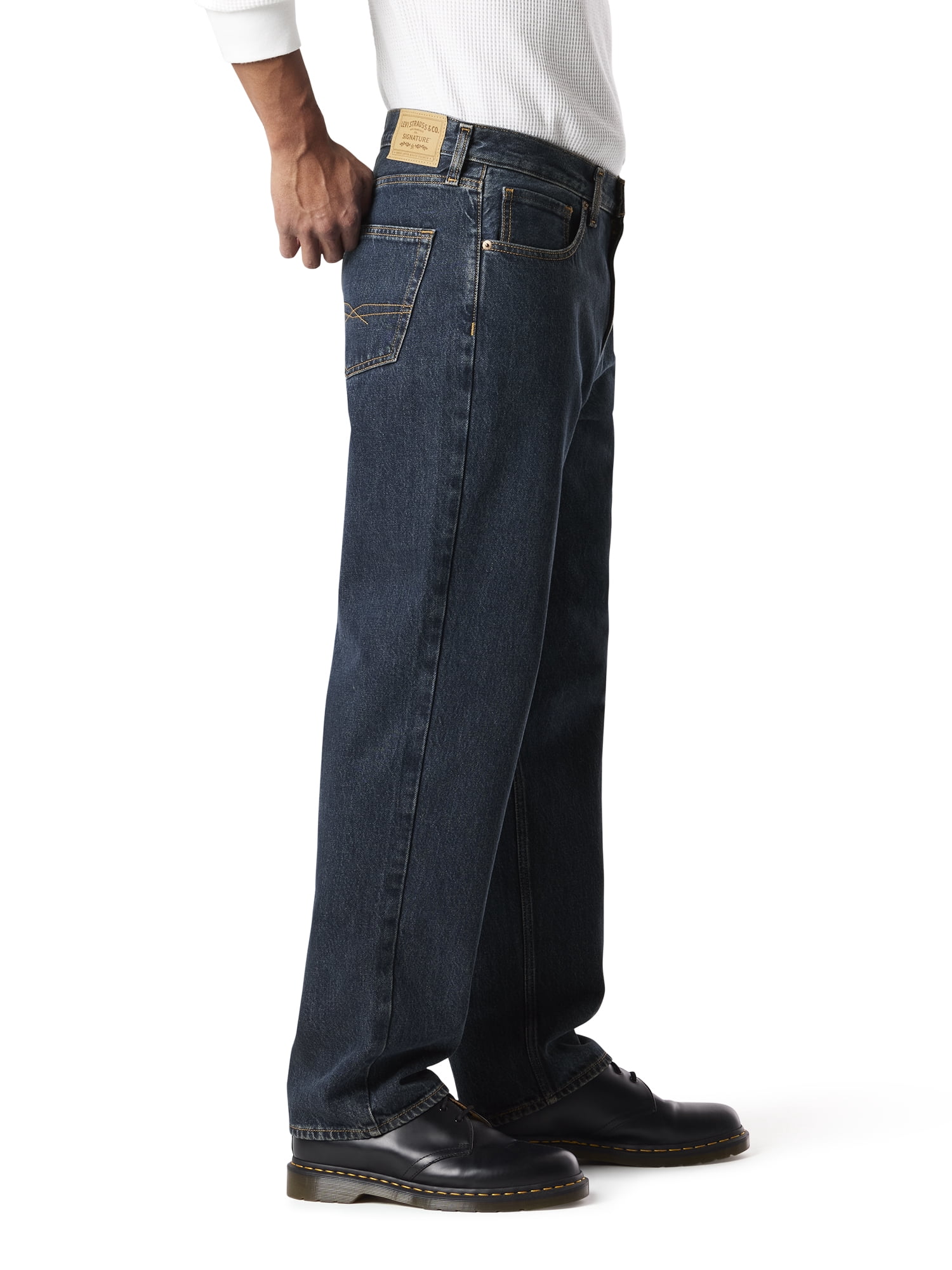 Levi Strauss Signature Men's and Big and Tall Loose Straight Jeans