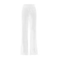 thumbnail image 5 of White Woman Pants Clearance Womens Daily Elastic Waist Straight Solid Color Casual Pants Loose Long Corduroy Trousers Pants for Women, 5 of 6