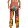 thumbnail image 3 of Goofa Hip Hummingbird In Jacket Pattern Printed Soft Pajama Pants for Men, Wide Leg Comfy Casual Lounge Yoga Pants-Small, 3 of 9