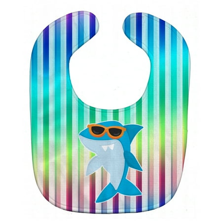 

Carolines Treasures BB6944BIB Cool Kat Shark Baby Bib 10 x 13 multicolor