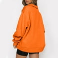 thumbnail image 5 of Sweatshirt For Womens Oversized Half Zip Pullover Long Sleeve Sweatshirt Quarter Zip Hoodie Sweater Teen Girls Fall Blouse Clothes With Pockets Large N, 5 of 6